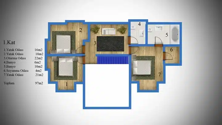 celik-ev-233-metre-kare-birinci-kat-plani